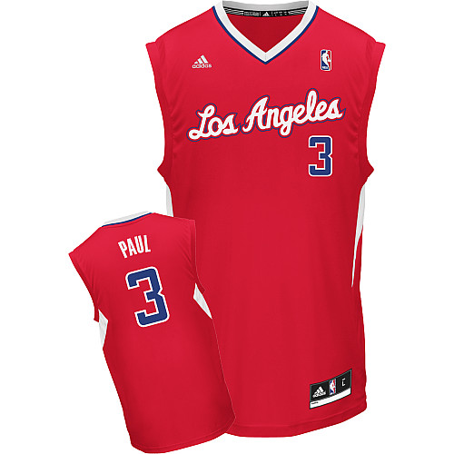 NBA Los Angeles Clippers 3 Chris Paul New Revolution 30 Swingman Road Red Jersey